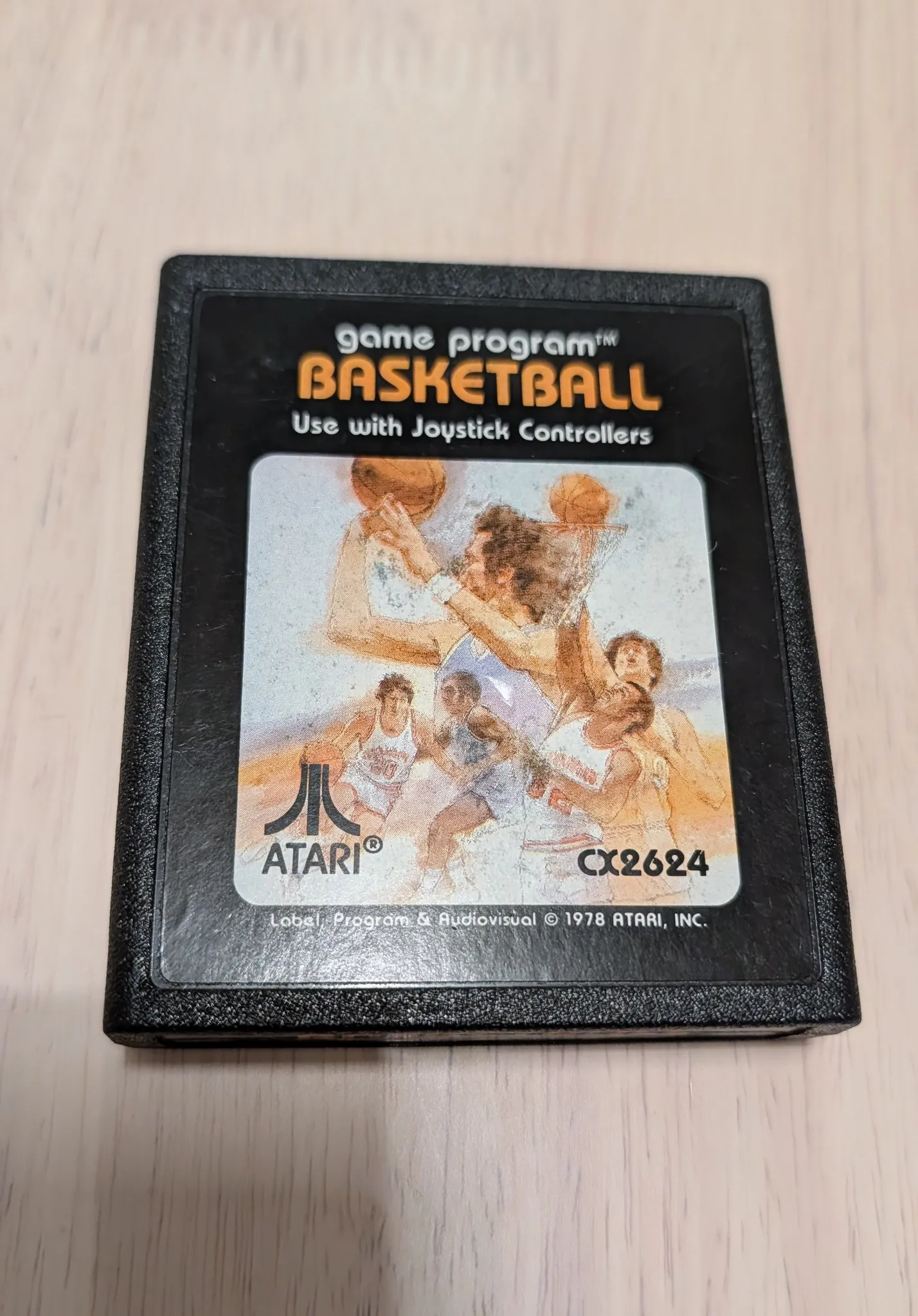 Atari Basketball CX2624 Game Cartridge photo 1