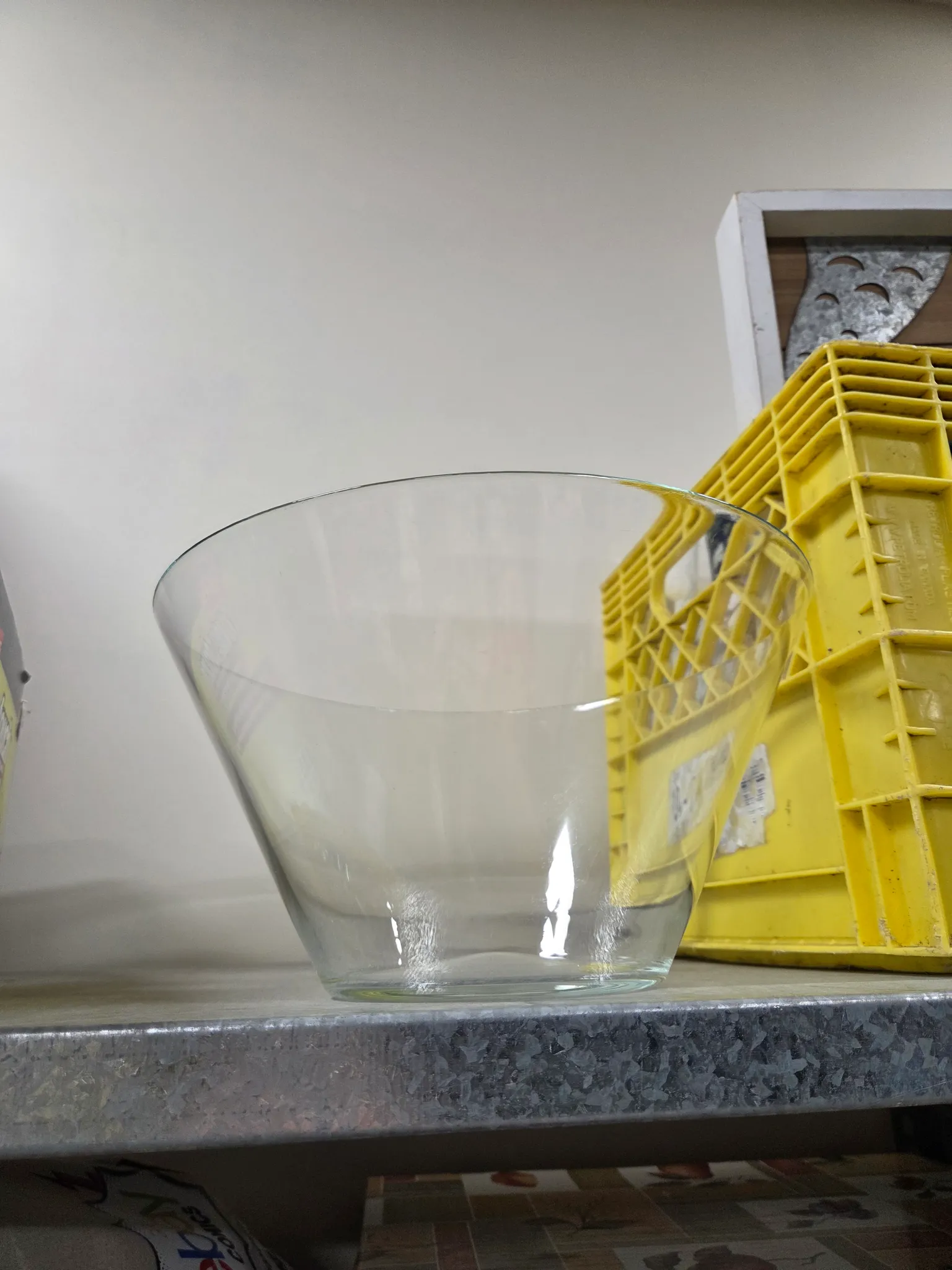 BiG clear glass salad bowl photo 1