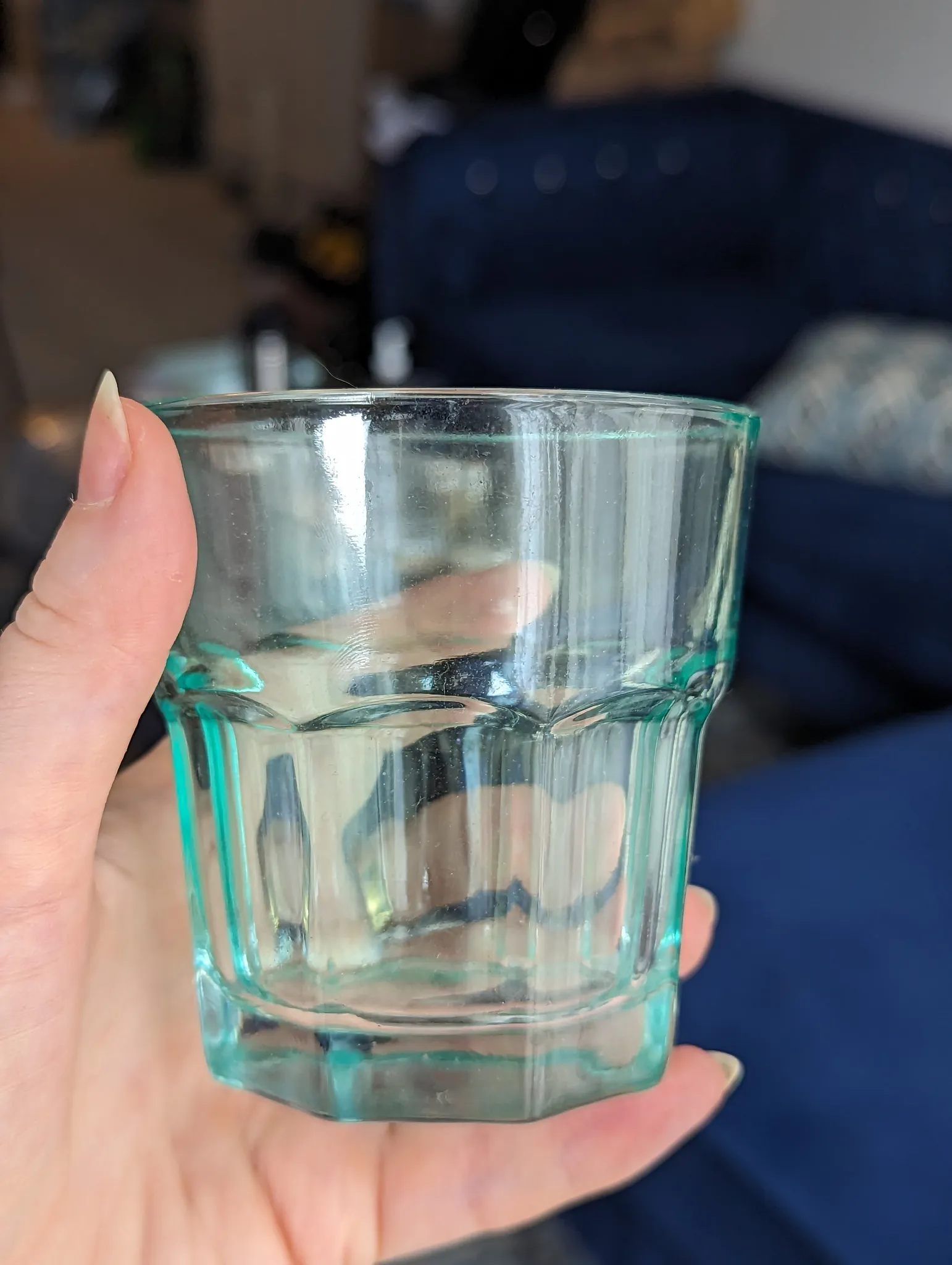 Set of 4 Turquoise Glasses photo 1