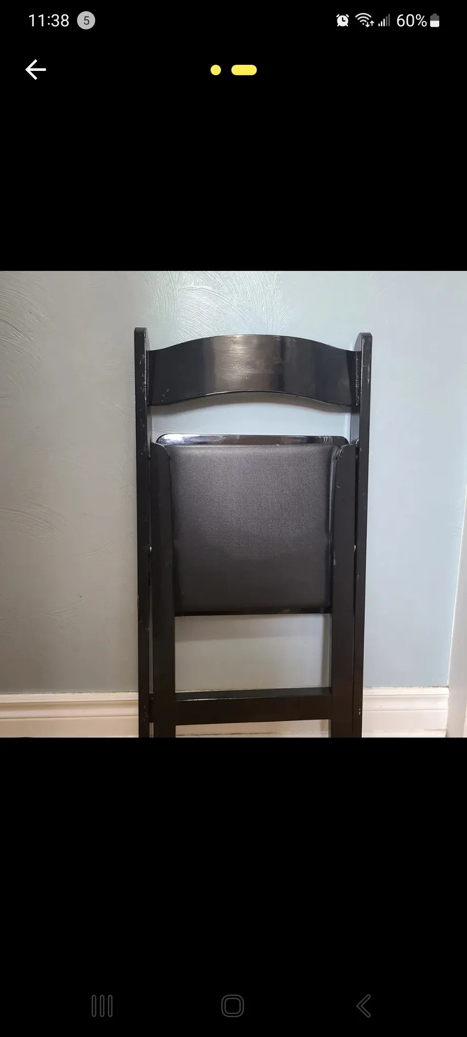 Wooden Chairs - Foldable Black Chairs (9 available) photo 1