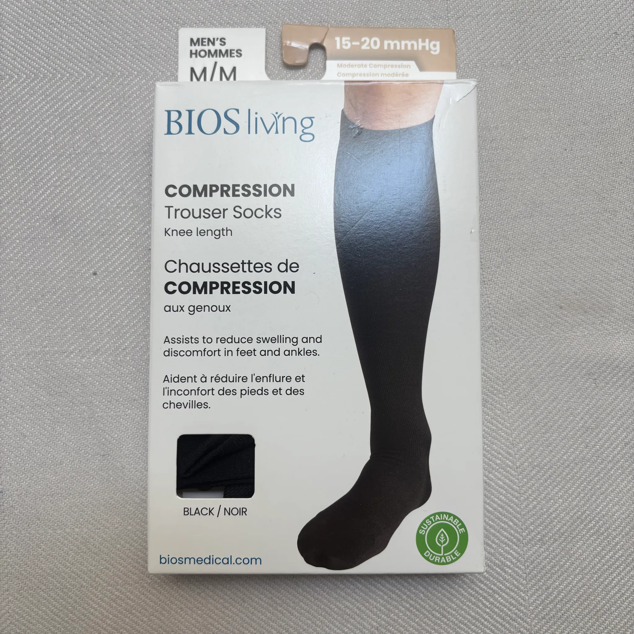 Knee length compression socks photo 1
