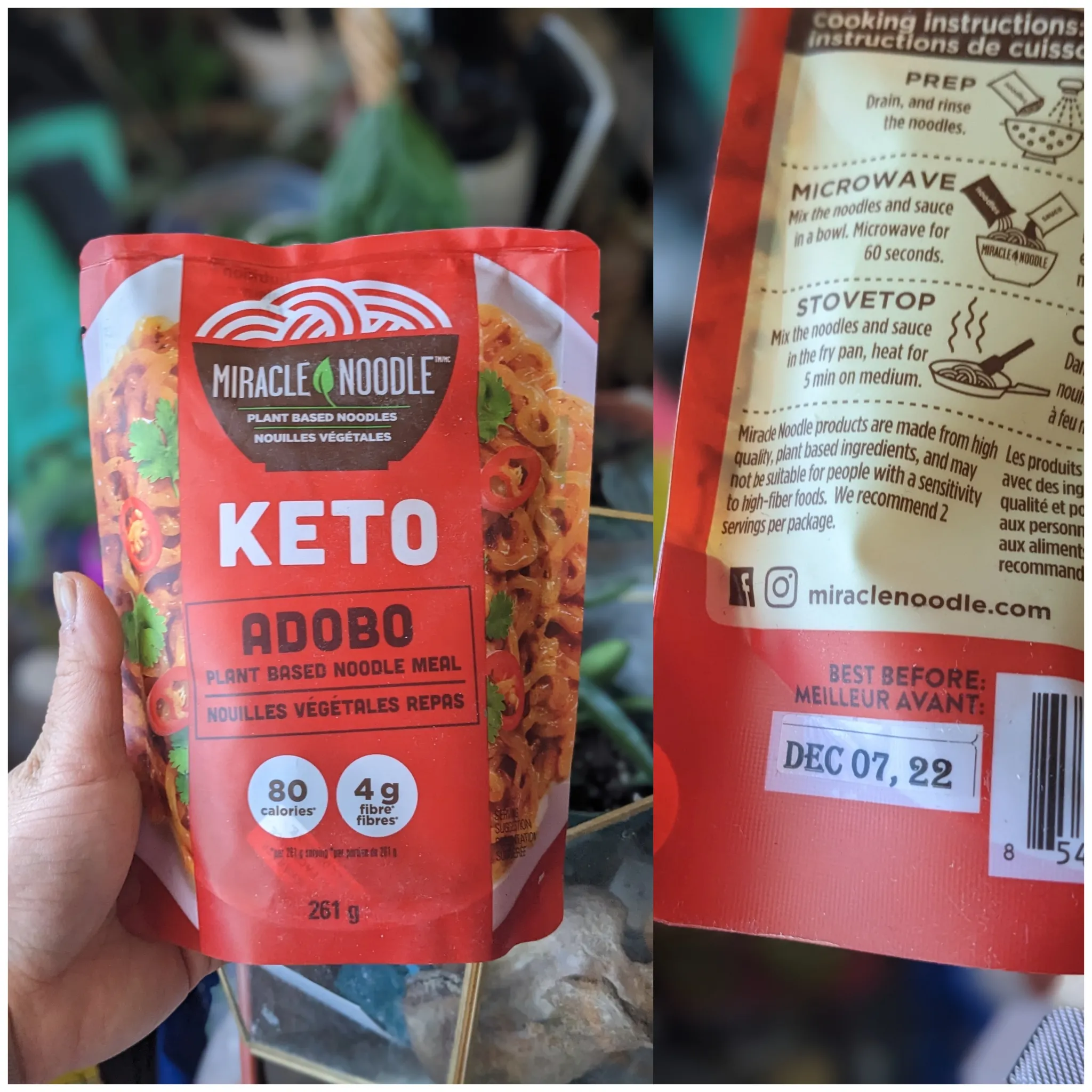 Keto Adobo Plant Based Noodle Meal photo 1