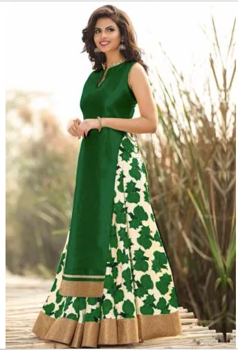 Floral Green Lehenga photo 1