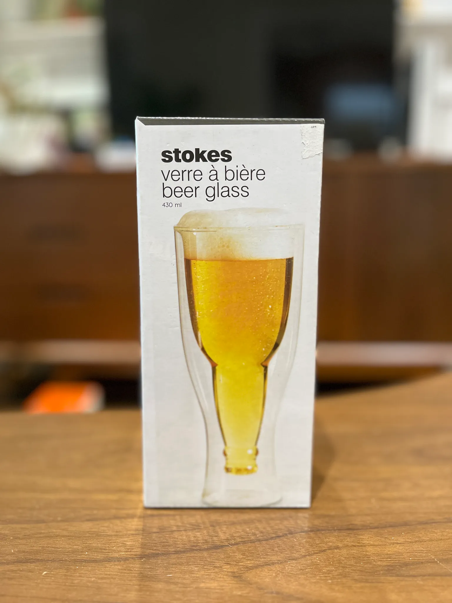 BNIB Stokes Upsidedown Beer Glass photo 1
