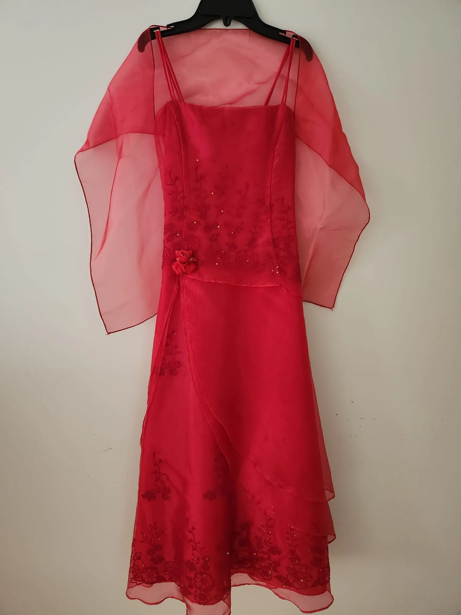 Red dress for kids - size 14 photo 1