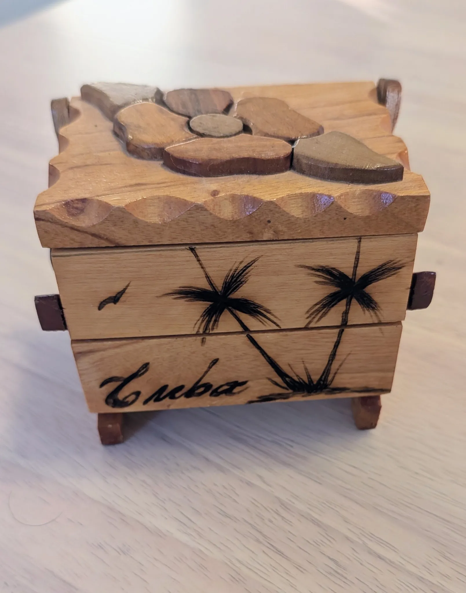 Brand New Cuba Wooden Trinket Box photo 1