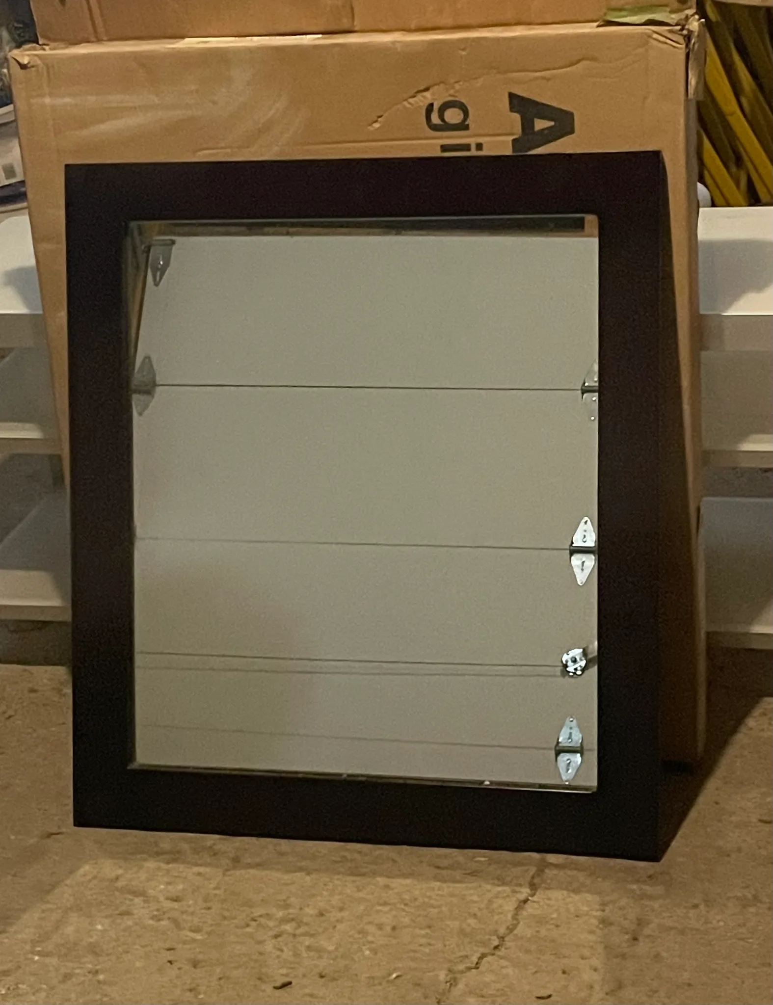 Framed Glass Mirror photo 1