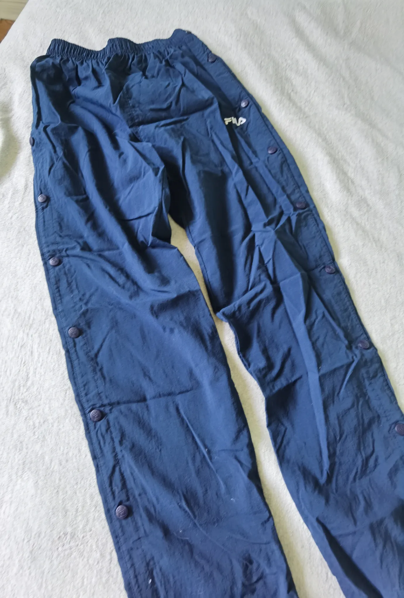 Retro FILA nylon 'tare-away' track pants photo 1