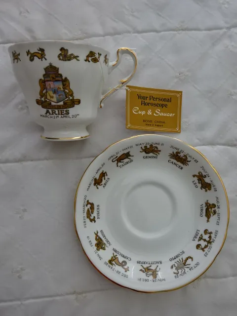 Zodiac Series Cup and Saucer Aries photo 1