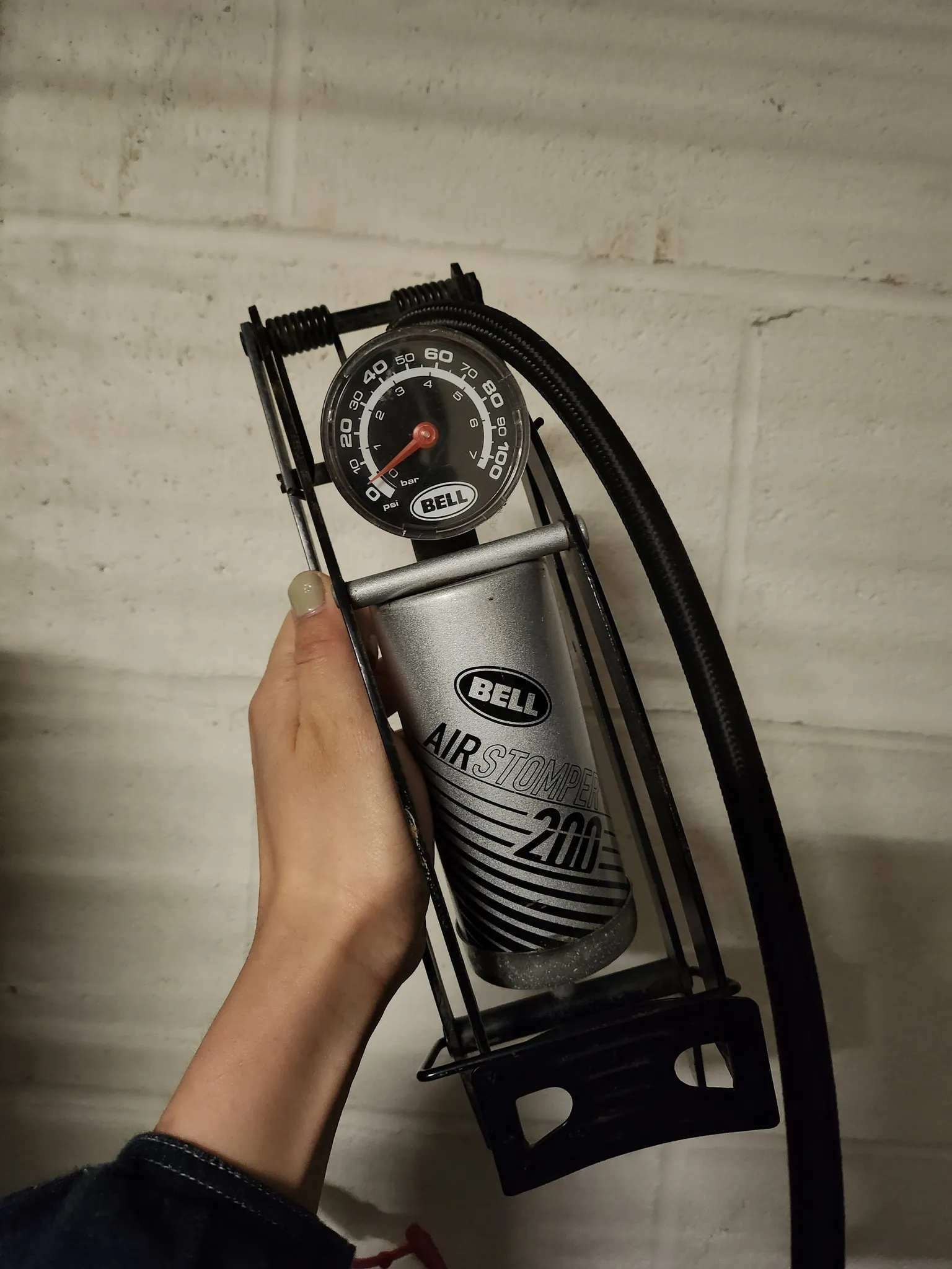 Bike foot pump photo 1