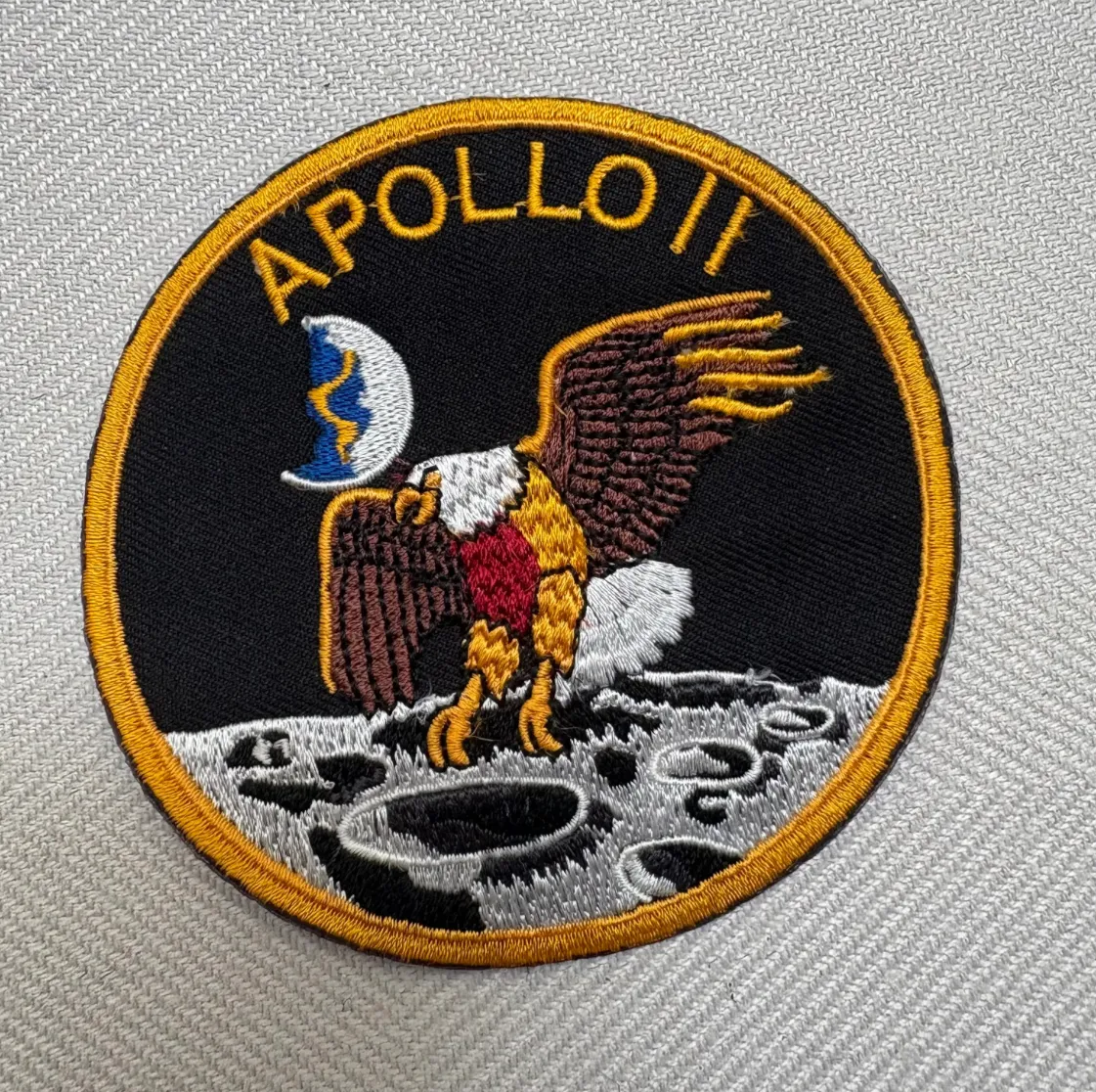 Apollo II nasa space moon embroidered patch photo 1