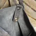 Grey Leather Snakeskin Slouchy Bag photo 5