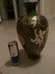Lovely Large Painted Green Decorative Vase (post pics don't d... photo 1