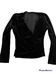 Crossover Wrap Top Black Velvet Large photo 1