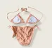Victoria Secret Ruffle Triangle Peach Bikini S photo 2