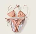 Victoria Secret Ruffle Triangle Peach Bikini S photo 1