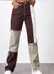 new spliced brown jeans size XS photo 1