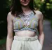 Cute, one-of-a-kind bralette for festivals/loungewear photo 2
