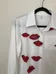 White Red Lips Blouse photo 2