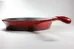 Cast Iron Pan with Red Enamel Coating photo 2