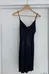 Navy Silk Swoop Neck Dress photo 1