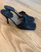 Beautiful Dusica Italian Leather Black Heels 38.5 photo 2