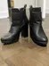 Black Stack Heeled Boots photo 1