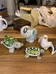 NEW Hand-carved & Painted Turtles, Bird & Elephant Figurines photo 1