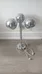 Vintage MCM 3 Chrome Ball Lamp photo 2