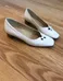 Beautiful Italian White Leather Shoes Size 38 photo 1