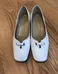 Beautiful Italian White Leather Shoes Size 38 photo 3