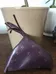 Purple Italian leather coin purse photo 3