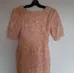 vintage peach sequin dress photo 2