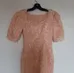 vintage peach sequin dress photo 1