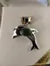 BNIB Silver And Jade Dolphin Pendant photo 1