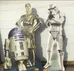 Vintage Stand Up Cardboard Star Wars Posters photo 1