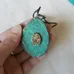 Necklace - Pendant Natural Dyed Stone photo 2