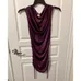 Charlotte Russ Vintage Purple Satin Tunic Blouse photo 1