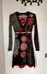 Desigual Black/Red Printed Dress photo 1