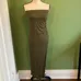 Revamped olive green sleeveless dress size large photo 1