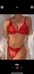 Red lingerie matching set bra and panties photo 2