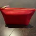 NWT Sephora red leather-like makeup bag photo 2