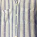 Lord & Taylor 100% Linen Striped Purple Blue Button Down Shirt photo 3
