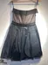 Vera Wang Black Strapless Silk Mesh Formal Dress photo 3