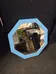 Blue framed mirror heavy duty photo 1