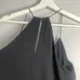 Express Black Satin Cami Tank Top with Button Details Size Small photo 4