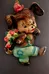 Vintage Chalkware Puppy Wall Decor photo 1