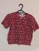 Northern Getaway Red Floral T-Shirt - Youth Size Medium photo 1