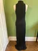 Long black maxi slits dress size small photo 3