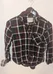 Garage Burgundy Plaid Flannel Shirt - Women's Medium photo 1